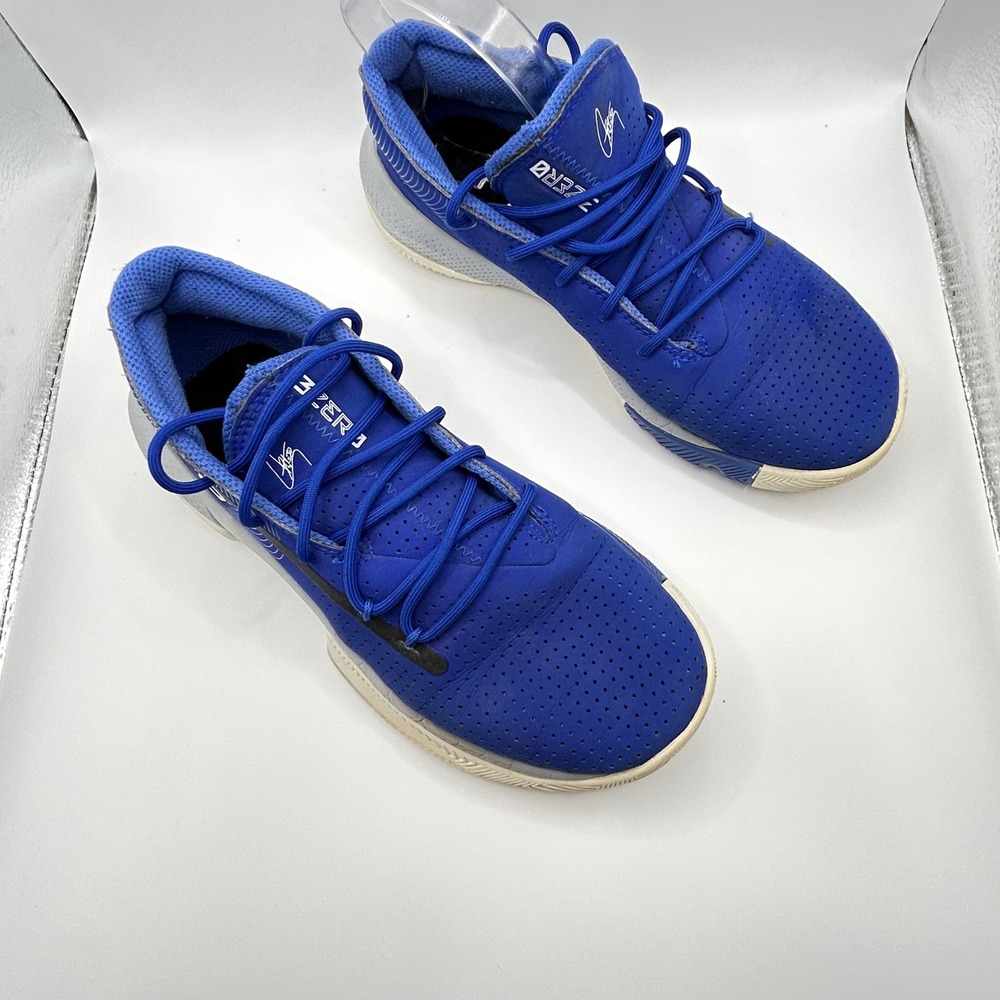 Under Armour Curry 3Zero Blue Grey Youth‎ Basketball Shoes 3022117-400 Size 5.5Y